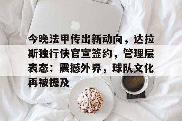 包含今晚法甲传出新动向，达拉斯独行侠官宣签约，管理层表态：震撼外界，球队文化再被提及的词条-开云官网APP